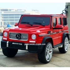 Детский электромобиль M 3567 EBLR-3 (4WD), кожаное сиденье, красный